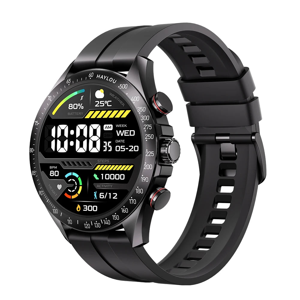 Solar Pro Smart Watch 1.43" AMOLED Display Bluetooth Phone Call Smartwatch Monitor IP68 Waterproof Fitness Watches 128MB