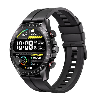 Solar Pro Smart Watch 1.43" AMOLED Display Bluetooth Phone Call Smartwatch Monitor IP68 Waterproof Fitness Watches 128MB