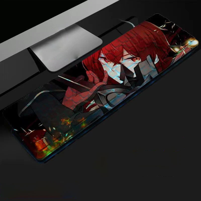 Anime Gaming Keyboard 104 Keys Mute USB Wired Backlit Gaming Keyboard Chocolate Keycap for Office Laptop PC Games