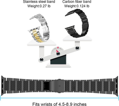 Apple Watch Luxury Strong Carbon Fiber Band Strap Iwatch SE Ultra 8 7 6 5 4 3 2
