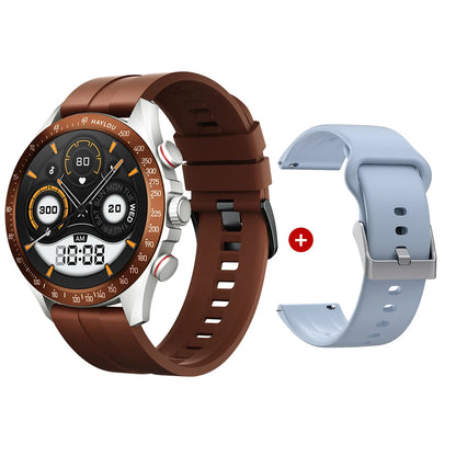Solar Pro Smart Watch 1.43" AMOLED Display Bluetooth Phone Call Smartwatch Monitor IP68 Waterproof Fitness Watches 128MB