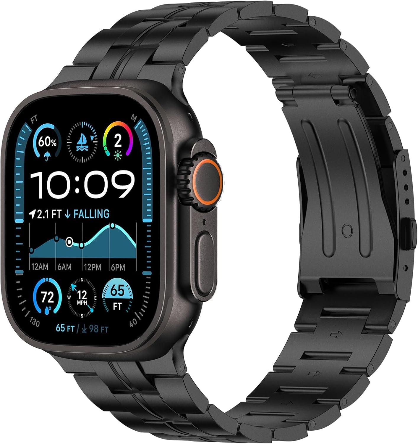 Compatible with Apple Watch Ultra 2 Band, Ultra/Series 10 46Mm Genuine Titanium Apple Watch Bands for Men