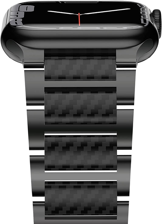 Apple Watch Luxury Strong Carbon Fiber Band Strap Iwatch SE Ultra 8 7 6 5 4 3 2