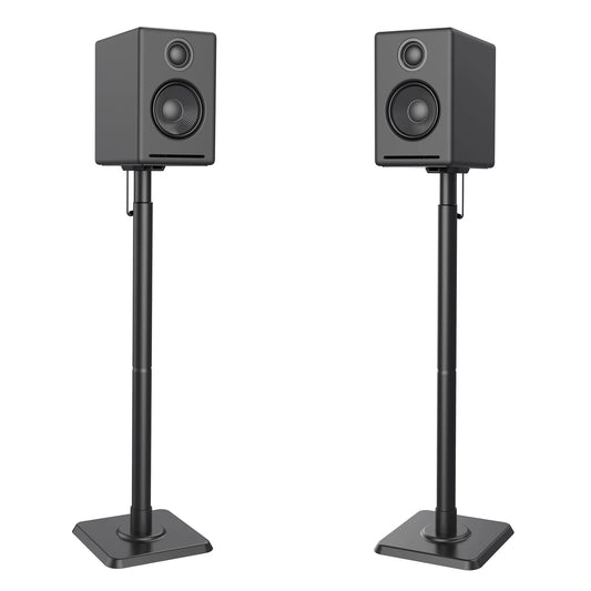 Speaker Stand Height Adjustable for Satellite & Bookshelf Speaker(Only Speaker Stand Pair) - 11LBS Capacity