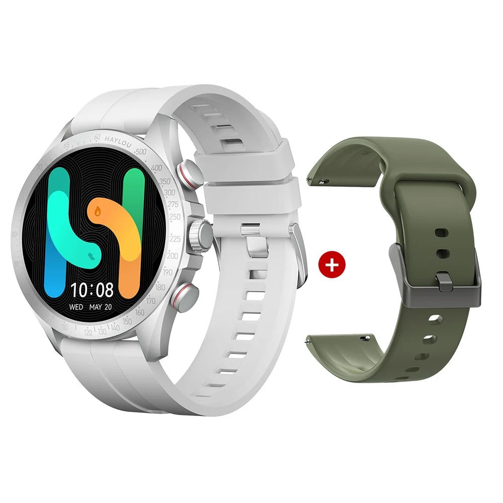 Solar Pro Smart Watch 1.43" AMOLED Display Bluetooth Phone Call Smartwatch Monitor IP68 Waterproof Fitness Watches 128MB