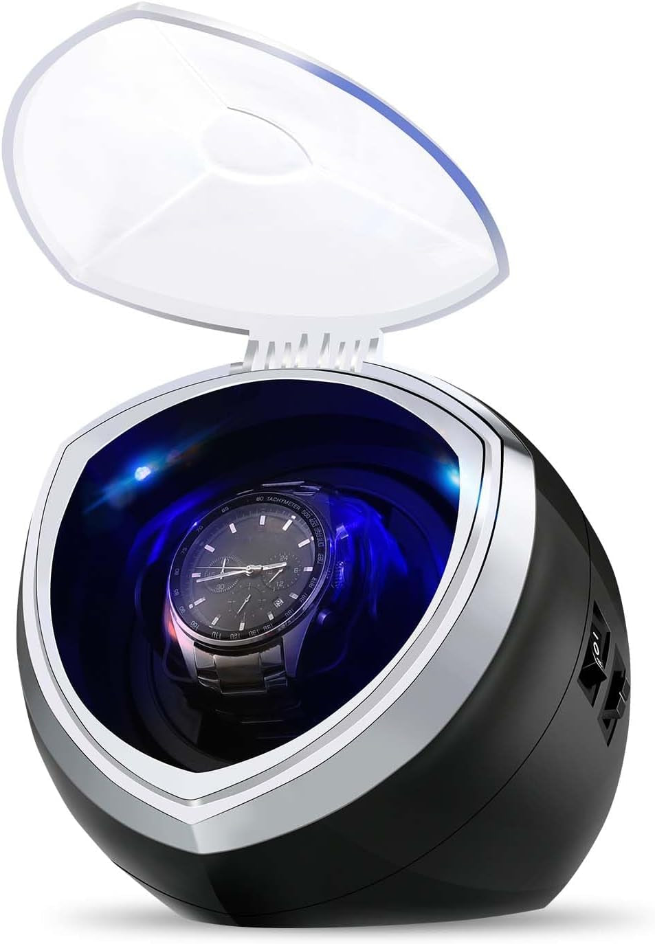 Single Automatic Watch Winder with Quiet Motor, 4 Rotation Mode Settings, Suitable for Men’S and Ladies Wrist Watch