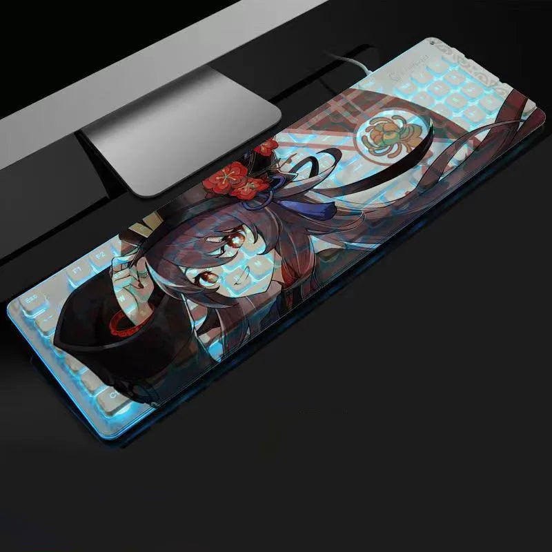 Anime Gaming Keyboard 104 Keys Mute USB Wired Backlit Gaming Keyboard Chocolate Keycap for Office Laptop PC Games