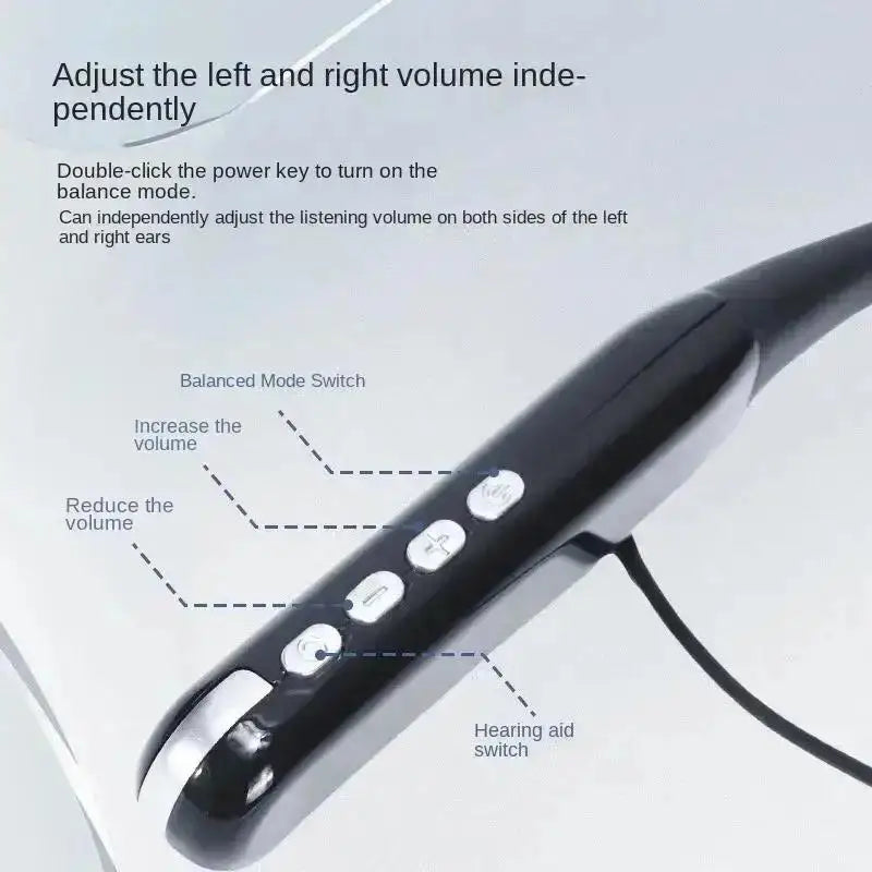 Z3 Air Digital Hearing Aid Earphone Smart Noise Cancellation Waterproof for the Elderly Hanging Neck 5.2 Bluetooth Earphone