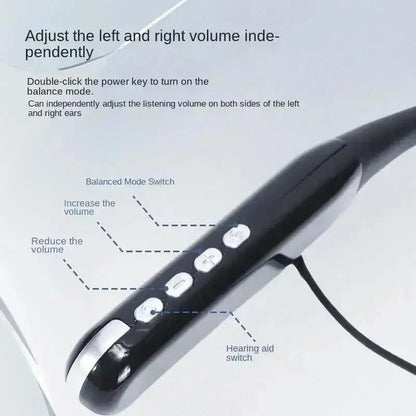 Z3 Air Digital Hearing Aid Earphone Smart Noise Cancellation Waterproof for the Elderly Hanging Neck 5.2 Bluetooth Earphone