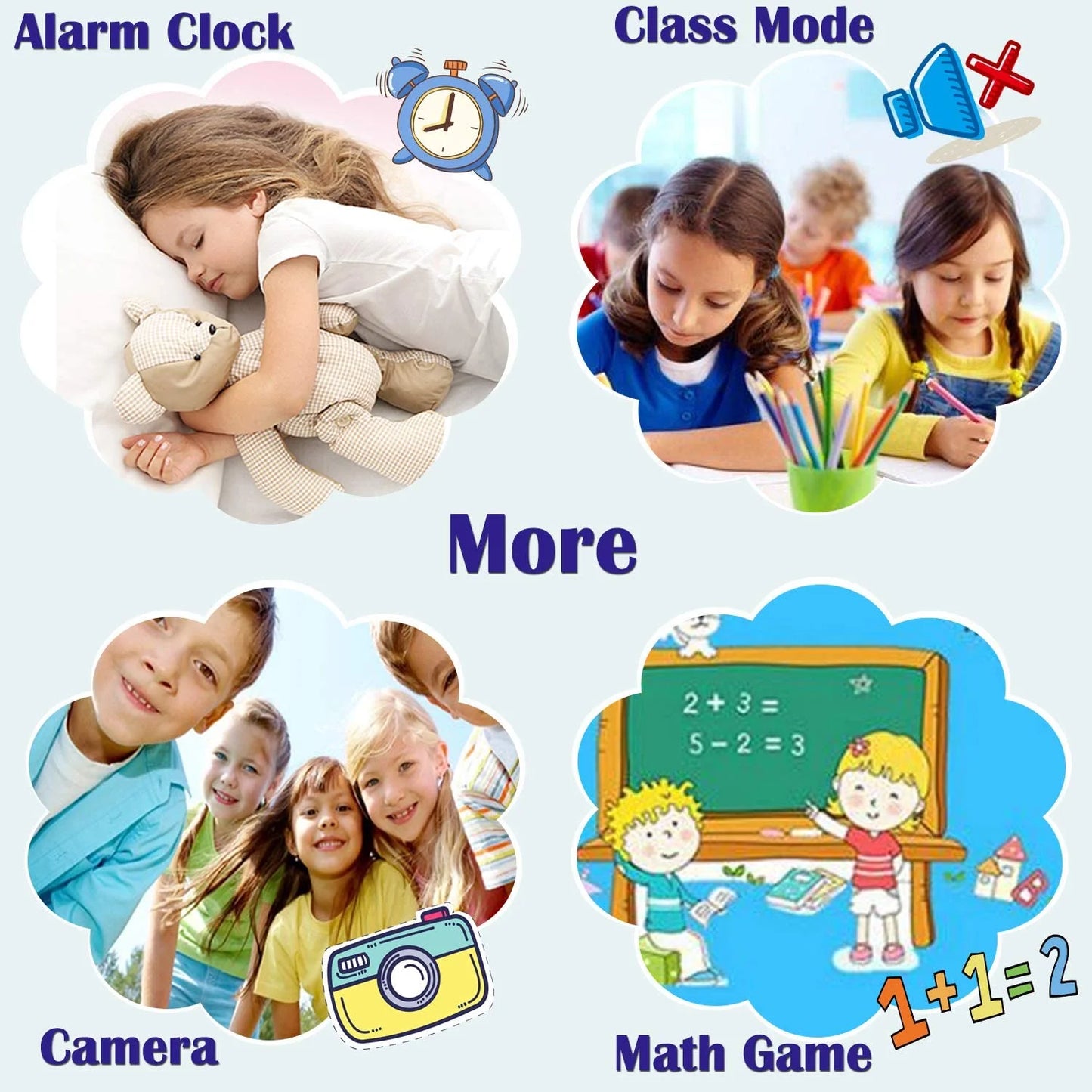 4G Kids Smart Watch,Kids Phone Smartwatch W GPS Tracker Waterproof,Alarm,Pedometer,Camera,Sos,Touch Screen Wifi Bluetooth Digital Wrist Watch for Boys Girls Android Ios,3-12 Years Old Children Gifts