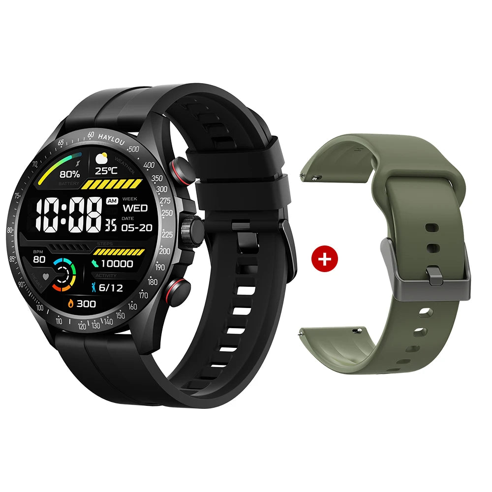 Solar Pro Smart Watch 1.43" AMOLED Display Bluetooth Phone Call Smartwatch Monitor IP68 Waterproof Fitness Watches 128MB