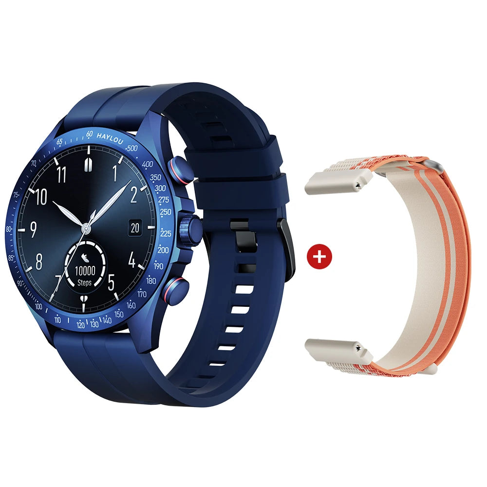 Solar Pro Smart Watch 1.43" AMOLED Display Bluetooth Phone Call Smartwatch Monitor IP68 Waterproof Fitness Watches 128MB