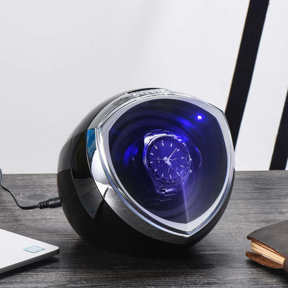 Single Automatic Watch Winder with Quiet Motor, 4 Rotation Mode Settings, Suitable for Men’S and Ladies Wrist Watch