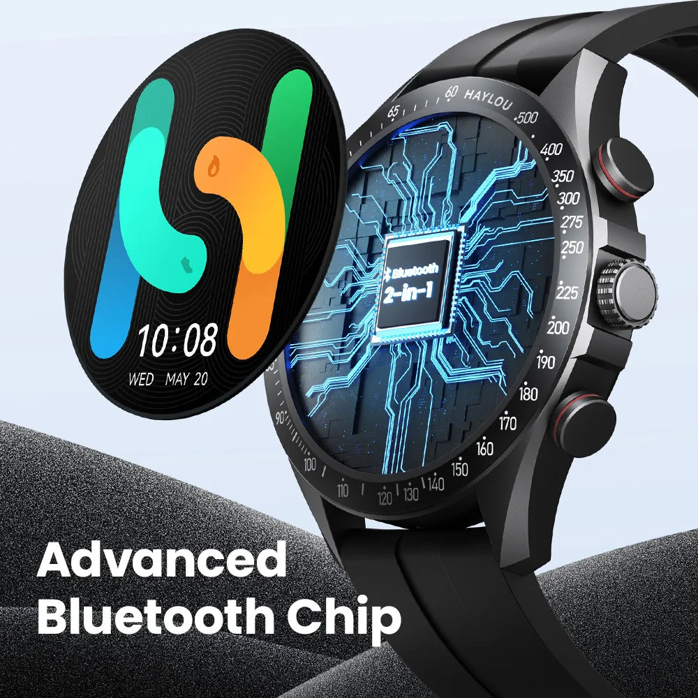 Solar Pro Smart Watch 1.43" AMOLED Display Bluetooth Phone Call Smartwatch Monitor IP68 Waterproof Fitness Watches 128MB