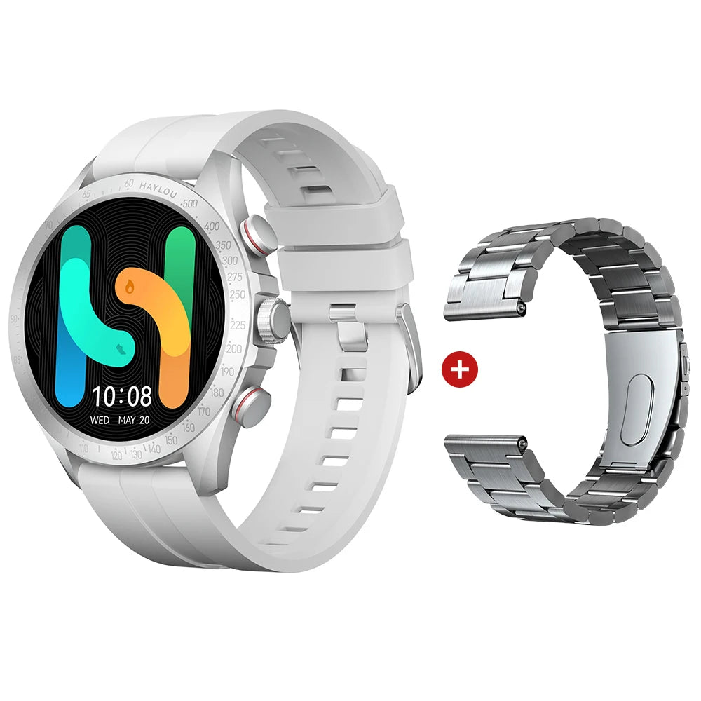 Solar Pro Smart Watch 1.43" AMOLED Display Bluetooth Phone Call Smartwatch Monitor IP68 Waterproof Fitness Watches 128MB