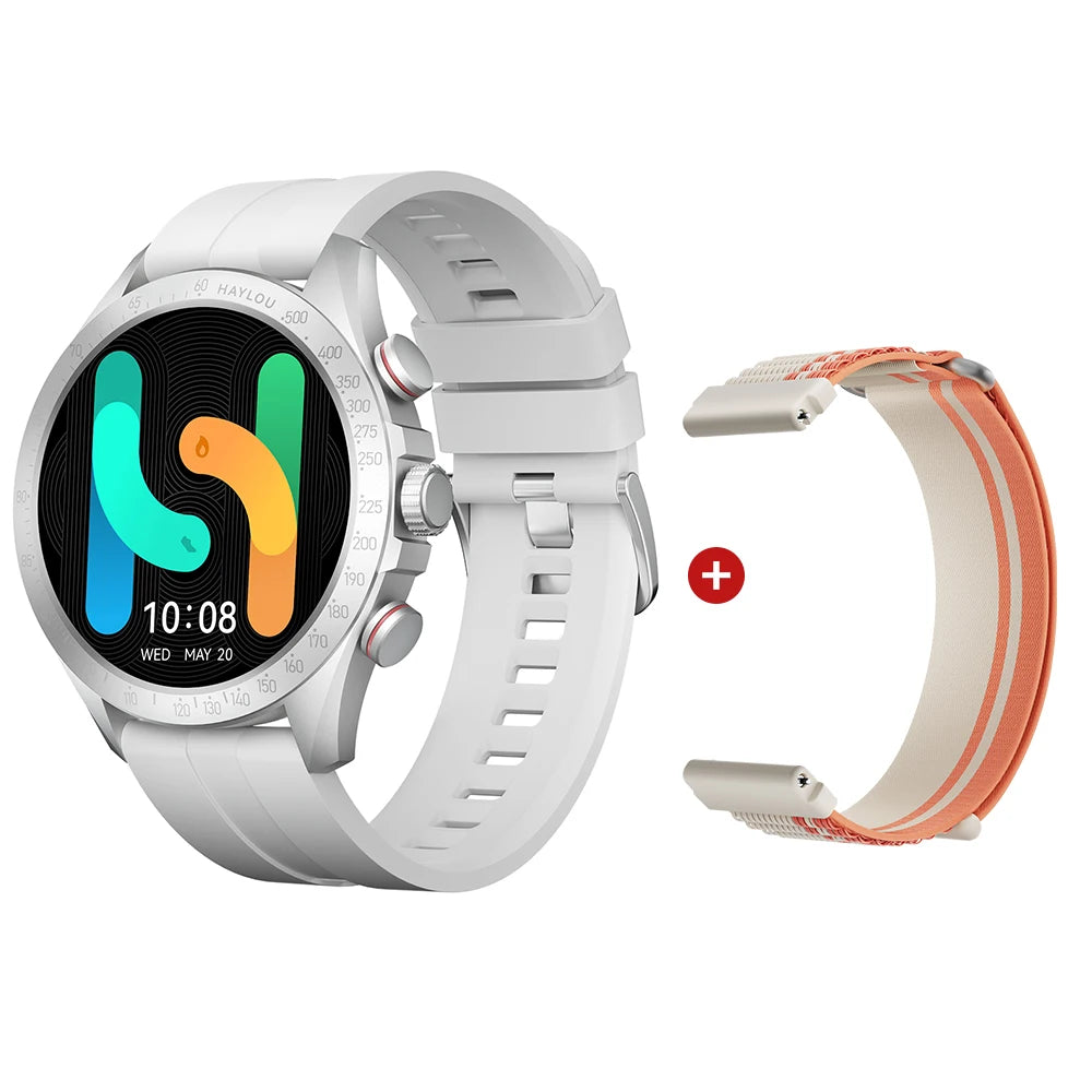Solar Pro Smart Watch 1.43" AMOLED Display Bluetooth Phone Call Smartwatch Monitor IP68 Waterproof Fitness Watches 128MB