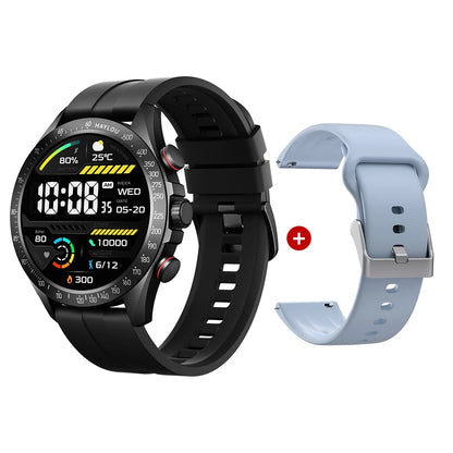 Solar Pro Smart Watch 1.43" AMOLED Display Bluetooth Phone Call Smartwatch Monitor IP68 Waterproof Fitness Watches 128MB