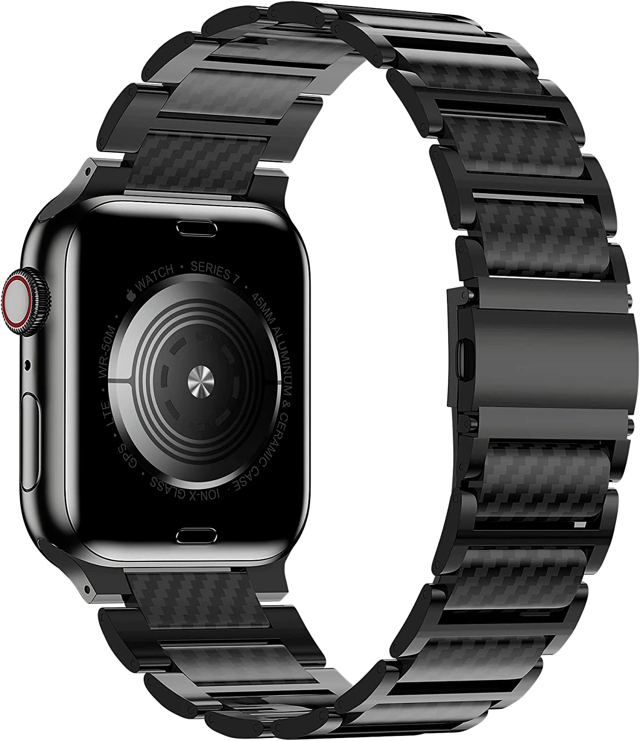 Apple Watch Luxury Strong Carbon Fiber Band Strap Iwatch SE Ultra 8 7 6 5 4 3 2