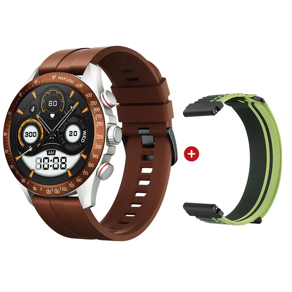Solar Pro Smart Watch 1.43" AMOLED Display Bluetooth Phone Call Smartwatch Monitor IP68 Waterproof Fitness Watches 128MB