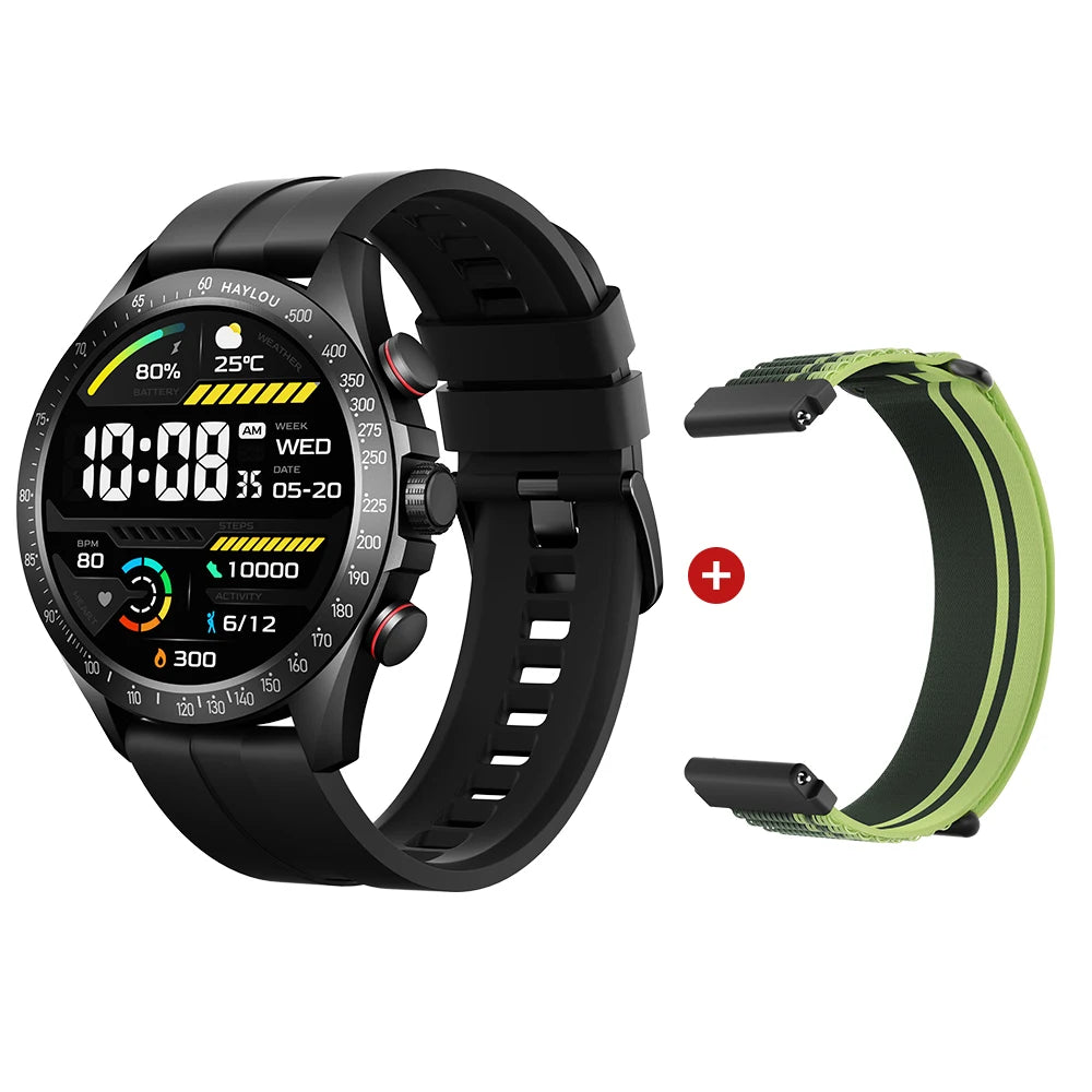 Solar Pro Smart Watch 1.43" AMOLED Display Bluetooth Phone Call Smartwatch Monitor IP68 Waterproof Fitness Watches 128MB