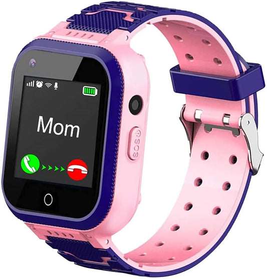 4G Kids Smart Watch,Kids Phone Smartwatch W GPS Tracker Waterproof,Alarm,Pedometer,Camera,Sos,Touch Screen Wifi Bluetooth Digital Wrist Watch for Boys Girls Android Ios,3-12 Years Old Children Gifts