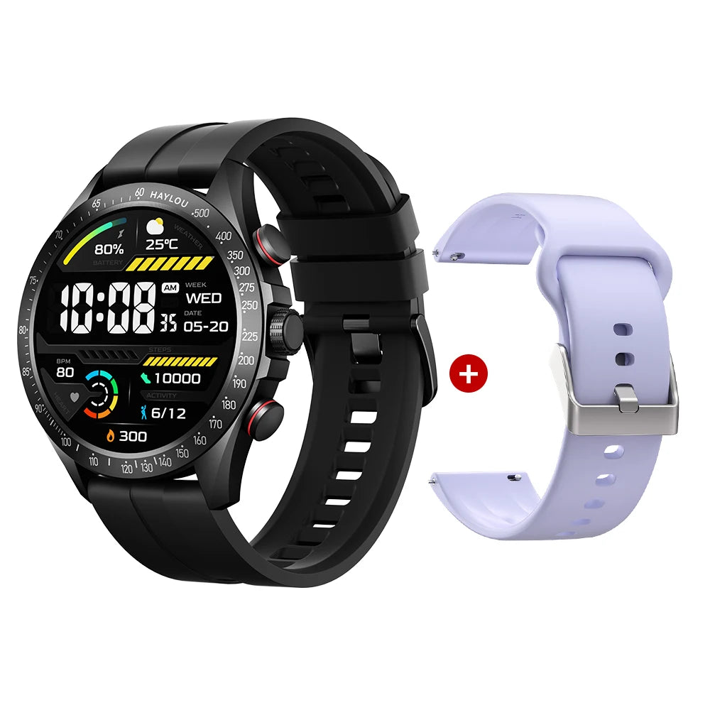 Solar Pro Smart Watch 1.43" AMOLED Display Bluetooth Phone Call Smartwatch Monitor IP68 Waterproof Fitness Watches 128MB