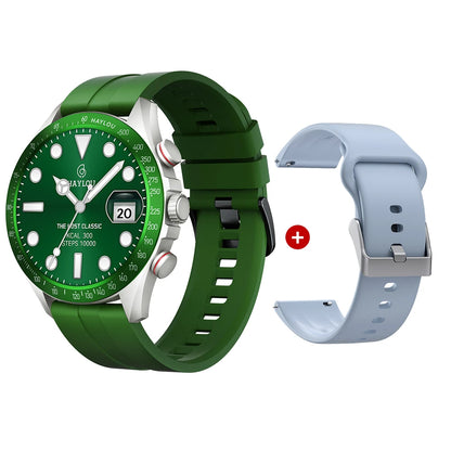 Solar Pro Smart Watch 1.43" AMOLED Display Bluetooth Phone Call Smartwatch Monitor IP68 Waterproof Fitness Watches 128MB
