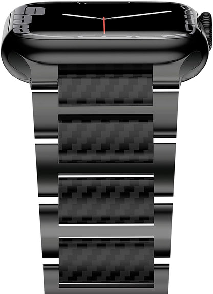 Apple Watch Luxury Strong Carbon Fiber Band Strap Iwatch SE Ultra 8 7 6 5 4 3 2