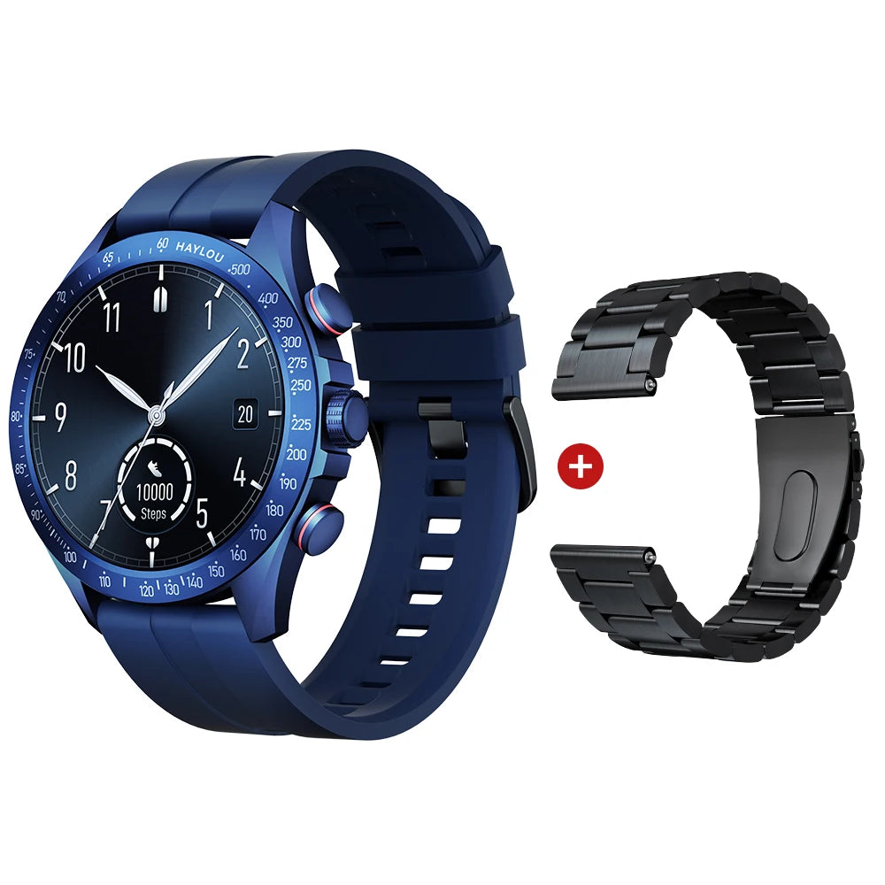 Solar Pro Smart Watch 1.43" AMOLED Display Bluetooth Phone Call Smartwatch Monitor IP68 Waterproof Fitness Watches 128MB