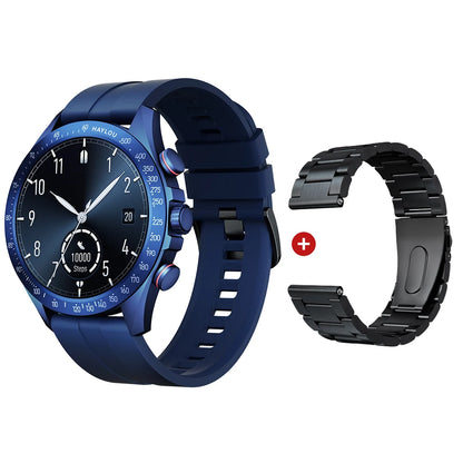 Solar Pro Smart Watch 1.43" AMOLED Display Bluetooth Phone Call Smartwatch Monitor IP68 Waterproof Fitness Watches 128MB