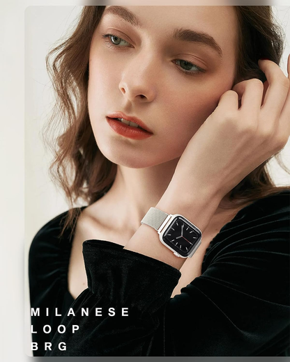 Original Stainless Steel Milanese Apple Watch Band 49Mm/45Mm/44Mm